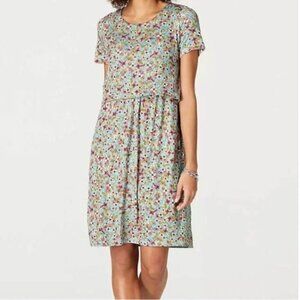 J. Jill Spring Floral Garden Layered Dress - Size M Modest Casual